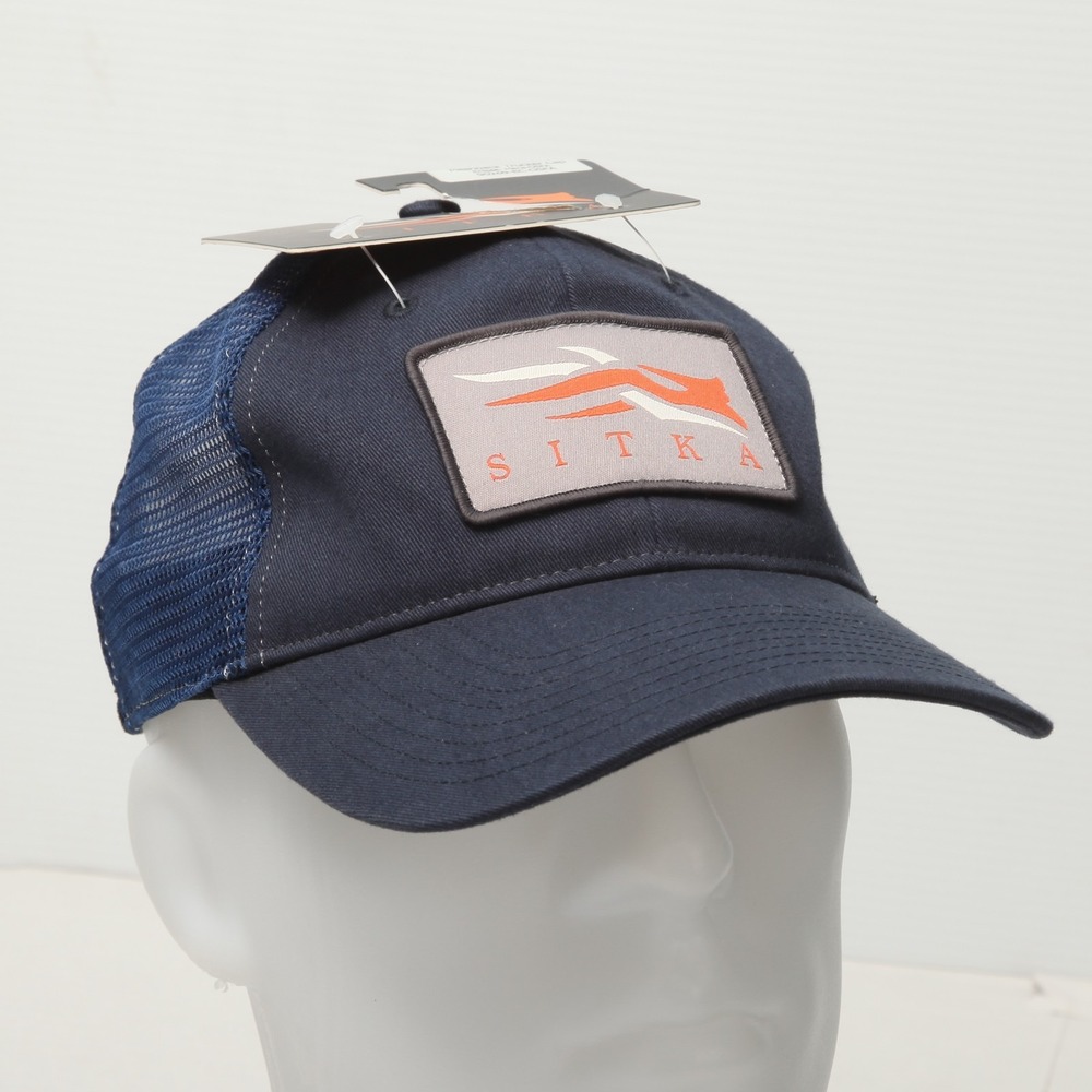 SITKA Gear Eclipse Meshback Trucker Hat Cap Men's OSFA Navy Blue Hunting Fishing